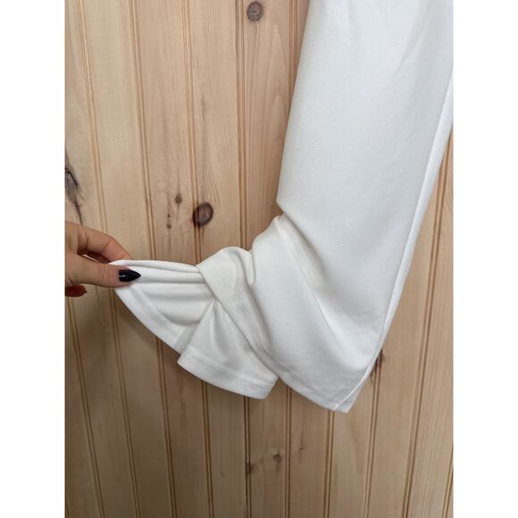 NWT Lulus Devoted to Fun Ivory One-Shoulder Sleeveless Jumpsuit Classy Chic M - Picture 6 of 10